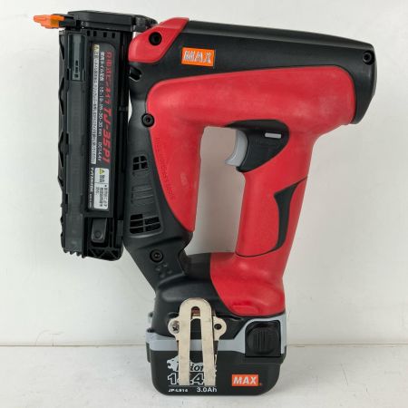 ЗЗ MAX マックス 14.4v 35mm 充電式タッカ 充電器 バッテリー×1 ケース付 TJ-35P1 レッド