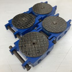 ЗЗ ダイキ DAIKI 5t スピードローラー 運搬ローラー チルローラー 4台セット ※塗装済み DUW-5? ブルー Cランク