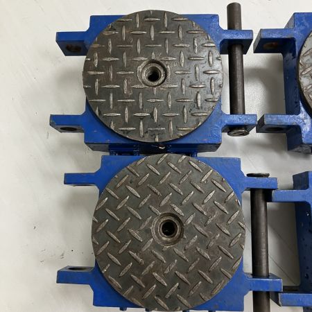 ЗЗ ダイキ DAIKI 5t スピードローラー 運搬ローラー チルローラー 4台セット ※塗装済み DUW-5? ブルー