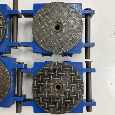 ЗЗ ダイキ DAIKI 5t スピードローラー 運搬ローラー チルローラー 4台セット ※塗装済み DUW-5? ブルー