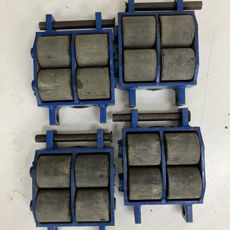 ЗЗ ダイキ DAIKI 5t スピードローラー 運搬ローラー チルローラー 4台セット ※塗装済み DUW-5? ブルー