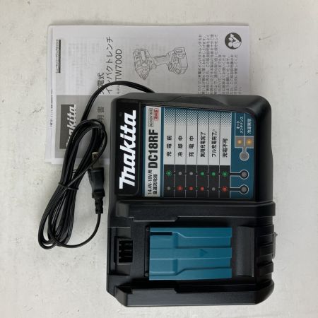 ЗЗ MAKITA マキタ 18v 12.7mm 充電式インパクトレンチ バッテリーx2 充電器 ケース付 TW700D ブルー