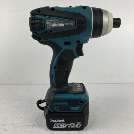 ЗЗ MAKITA マキタ 14.4v 充電式インパクトドライバ バッテリーx1 充電器 ケース付 TP131D ブルー