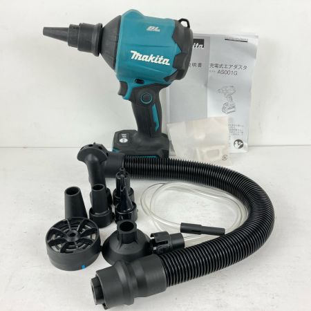 ЗЗ MAKITA マキタ 40v 充電式エアダスタ ノズルアタッチメント 箱付 ※充電器・バッテリーなし AS001G ブルー