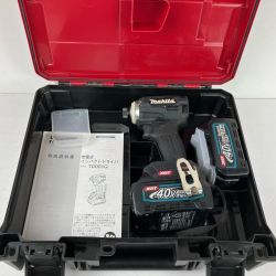 ЗЗ MAKITA マキタ 40v 充電式インパクトドライバ バッテリー×2 ケース付 ※充電器なし TD001G ブラック Cランク