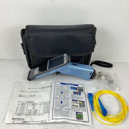 ЗЗ Fujikura フジクラ 単三電池×2 光ファイバ小型心線対照器 ケース付 FID-30R スカイブルー