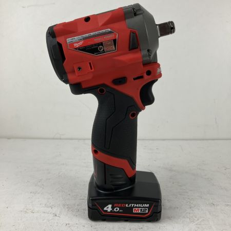 ЗЗ Milwaukee 12v 充電式インパクトレンチ バッテリーx2 充電器 ケース付 M12 FIWF12-0C JP レッド