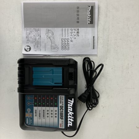 ЗЗ MAKITA マキタ 18v 100mm ディスクグラインダ バッテリーx2 充電器 ケース付 GA408DRGX ブルー