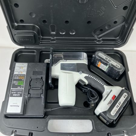 ЗЗ Panasonic パナソニック 14.4v 充電式角穴カッタ 充電器 バッテリー×2 ケース付 EZ4543 グレー