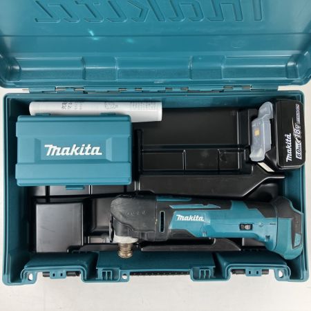 ЗЗ MAKITA マキタ 18v 充電式マルチツール バッテリーx1 替刃 ケース付 TM51D ブルー