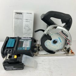 ЗЗ MAKITA マキタ 18v 165mm 充電式丸のこ 充電器 バッテリー×1 ケース付 HS631D ブラック Cランク