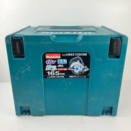 ЗЗ MAKITA マキタ 18v 165mm 充電式丸のこ 充電器 バッテリー×1 ケース付 HS631D ブラック
