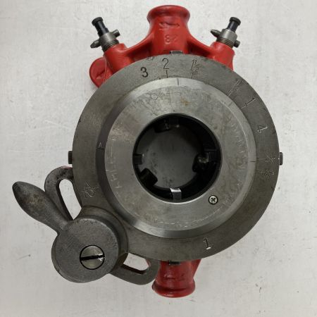 ЗЗ REX レッキス ラチェット式 オスタ型 手動パイプねじ切器 ダイス付 No.114 レッド