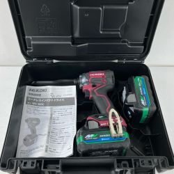 ЗЗ HiKOKI ハイコーキ 36v 充電式インパクトドライバ バッテリー×2 ケース付 ※充電器なし WH36DC フレアレッド Bランク