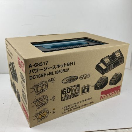 ЗЗ MAKITA マキタ パワーソースキット 18V/6.0Ahバッテリーx2個・2口充電器 A-68317 ブルー