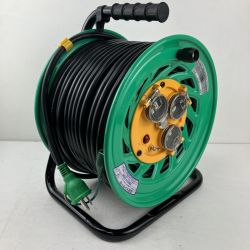 ЗЗ NICHIDO 100v 50m コードリール ドラム FW-E53 グリーン Sランク