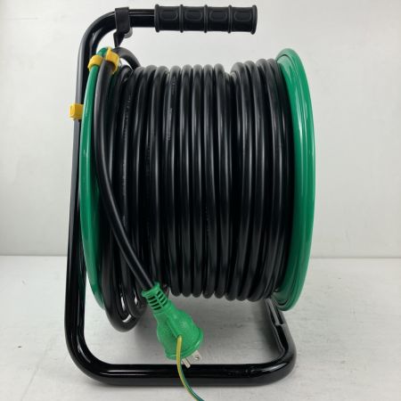 ЗЗ NICHIDO 100v 50m コードリール ドラム FW-E53 グリーン