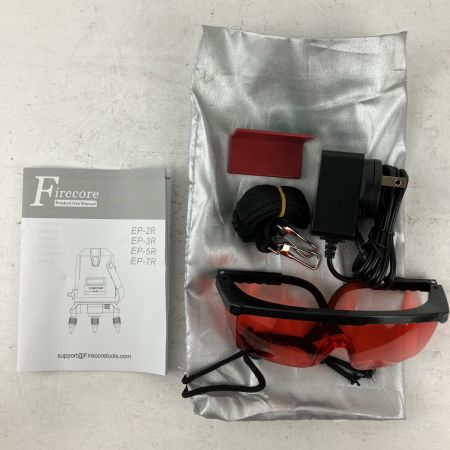 ЗЗ FIRECORE 赤色レーザー墨出し機 ACアダプタ 取説 ケース付 EP-5R レッド