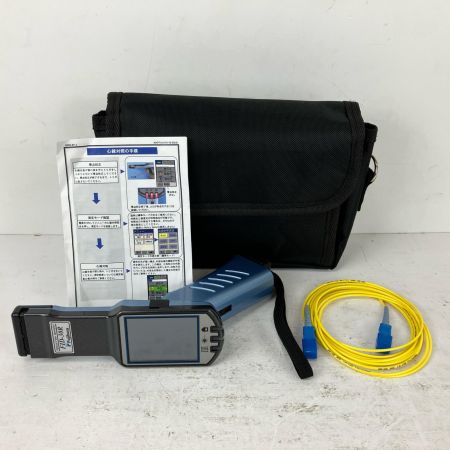 ЗЗ Fujikura フジクラ 単三電池×2 光ファイバ小型心線対照器 ケース付 FID-30R スカイブルー