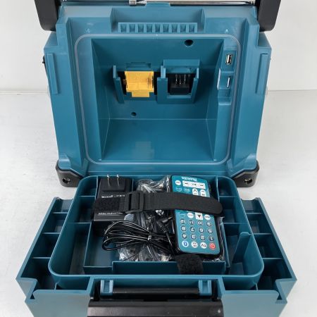 ЗЗ MAKITA マキタ 14.4v 18v 充電式ラジオ付テレビ B-CASカード リモコン アンテナ付 TV100 ブルー