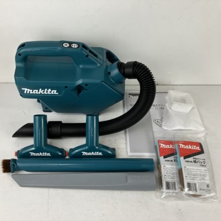 ЗЗ MAKITA マキタ 18v 充電式クリーナ 各種ノズル ケース付 ※バッテリー、充電器無し CL184D ブルー