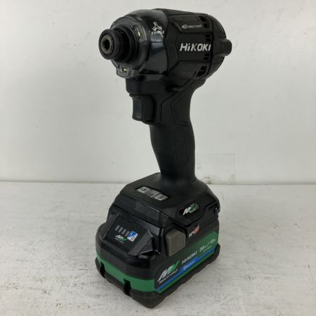 ЗЗ HiKOKI ハイコーキ 36v インパクトドライバ バッテリーx2 充電器 ケース付 WH36DC ブラック