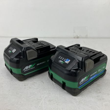 ЗЗ HiKOKI ハイコーキ 36v インパクトドライバ バッテリーx2 充電器 ケース付 WH36DC ブラック