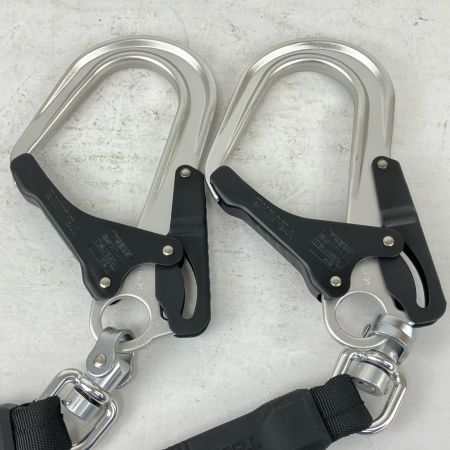 ЗЗ TAJIMA タジマ ハーネス用ランヤード 蛇腹ダブル L8 箱付 A1JR150-WL8BK ブラック