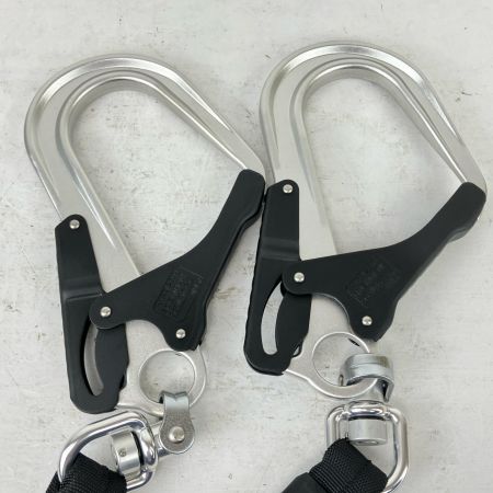 ЗЗ TAJIMA タジマ ハーネス用ランヤード 蛇腹ダブル L8 箱付 A1JR150-WL8BK ブラック