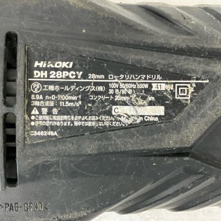ЗЗ HiKOKI ハイコーキ 28mm ロータリハンマドリル ケース付 DH28PCY ブラック×グリーン