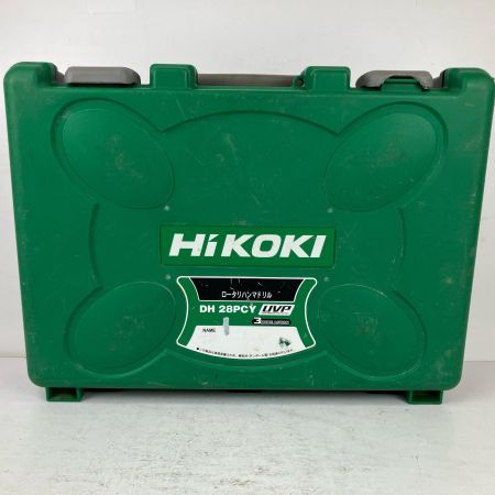 ЗЗ HiKOKI ハイコーキ 28mm ロータリハンマドリル ケース付 DH28PCY ブラック×グリーン