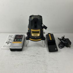 ЗЗ RYOBI リョービ 赤レーザー墨出し機 受光器 取説 ケース付 HLL-200 ブラック Bランク
