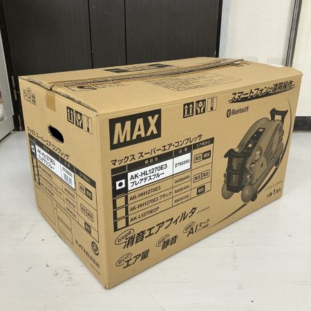 ЗЗ MAX マックス 100v 11L 常圧2口 高圧2口 エアコンプレッサー 取説付 AK-HL1270E3 プレアデスブルー