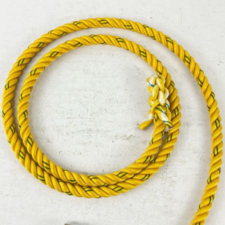 ЗЗ 藤井電工 柱上安全帯用ロープ ワークポジショニング用 ロープ径Φ14ｍｍ 箱 取説付 製造2024年7月 (2) NM-A445－H4 イエロー