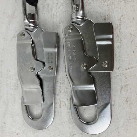 ЗЗ 藤井電工 ツヨロン 130kg コルトリトラ フルハーネス用ツインランヤード 巻取式 小型フック(FS-101-2) ブルー
