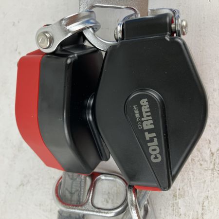 ЗЗ 藤井電工 ツヨロン 130kg コルトリトラ フルハーネス用ツインランヤード 巻取式 小型フック(FS-101-2) ブルー