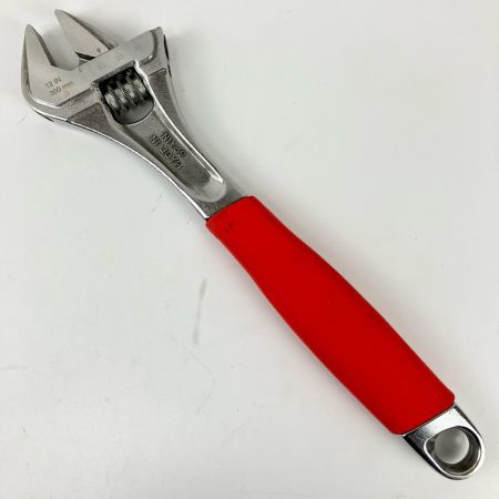 ЗЗ Snap-on スナップオン 全長300mm クッションハンドルアジャスタブルレンチ モンキーレンチ 本体のみ FADH12A シルバーｘレッド