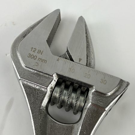 ЗЗ Snap-on スナップオン 全長300mm クッションハンドルアジャスタブルレンチ モンキーレンチ 本体のみ FADH12A シルバーｘレッド