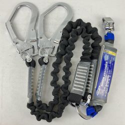 ЗЗ 藤井電工 タイプ2ランヤード フルハーネス型 第二種ショックアブソーバ 取説 外箱付 ブラック Sランク