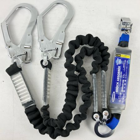 ЗЗ 藤井電工 タイプ2ランヤード フルハーネス型 第二種ショックアブソーバ 取説 外箱付 ブラック