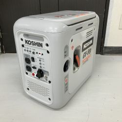 ЗЗ KOSHIN 0.9kVA カセットガス専用インバーター発電機 レンチ 取説付 GV-9ig ライトグレー Bランク
