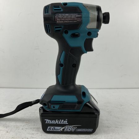 ЗЗ MAKITA マキタ 18v インパクトドライバ バッテリーx2 充電器 ケース付 TD173D ブルー