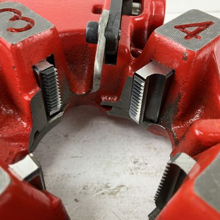 ЗЗ REX レッキス 自動切上ダイヘッド 1-2inc AD25A-50A レッド