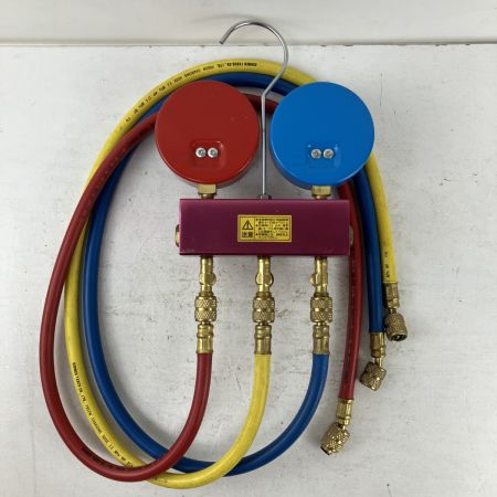 ЗЗ イチネンTASCO R410AR32用ボールバルブ式ゲージマニホールドキット TA122GBH-1 レッド×ブルー