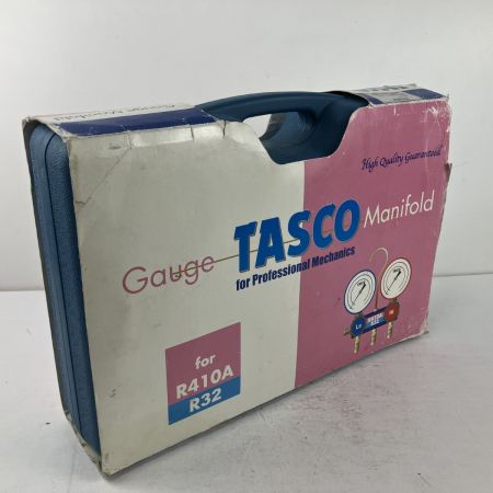 ЗЗ イチネンTASCO R410AR32用ボールバルブ式ゲージマニホールドキット TA122GBH-1 レッド×ブルー