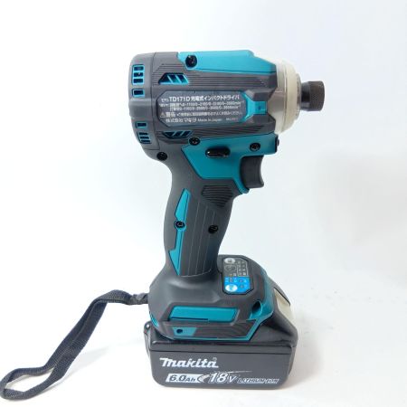 MAKITA マキタ インパクトドライバ  TD171D ブルー 充電器・充電池2個・ケース付 18v 6.0Ah