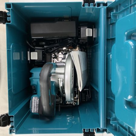 ЗЗ MAKITA マキタ 18v 165mm 充電式丸のこ バッテリーx2 充電器 ケース付 HS631D ブルー