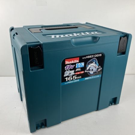 ЗЗ MAKITA マキタ 18v 165mm 充電式丸のこ バッテリーx2 充電器 ケース付 HS631D ブルー