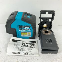 ЗЗ 山真 単三電池×4 レーザー下げ振りグリーン 下げ振りアダプター・ケース付 ※校正歴不明 (2) SG-GP2 ブルー Bランク