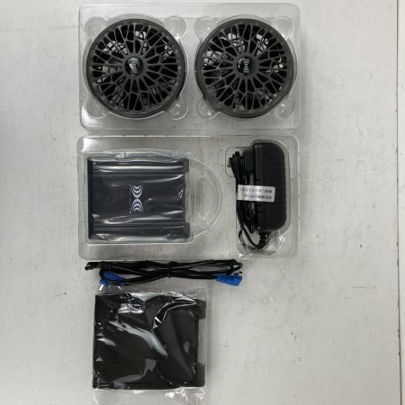ЗЗ 空調服 14.4v 空調服用ファン バッテリー ACアダプタ ケーブル付き PSEマークあり SK23021 チャコールグレー